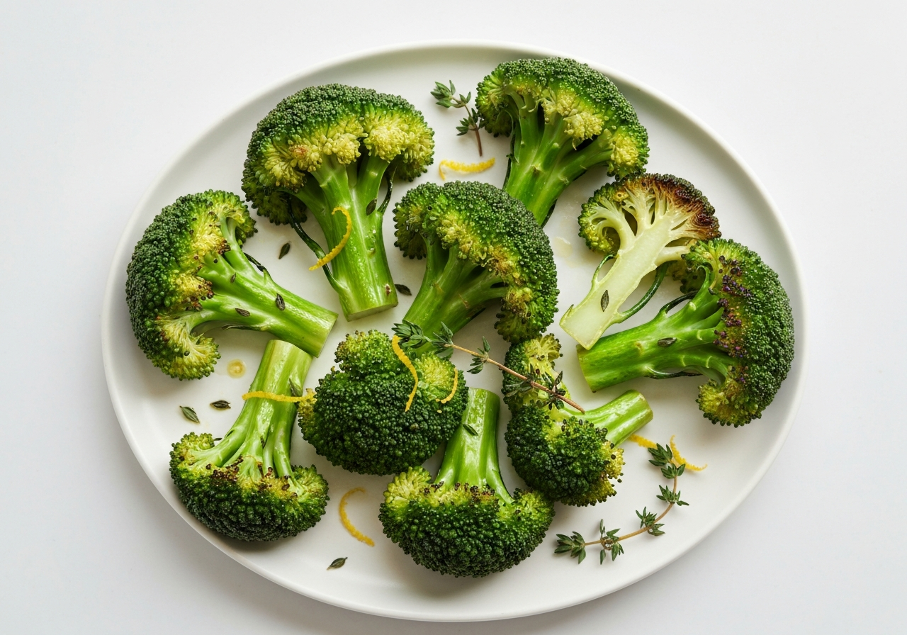 Roasted Lemon Herb Broccoli (Basic Prep)