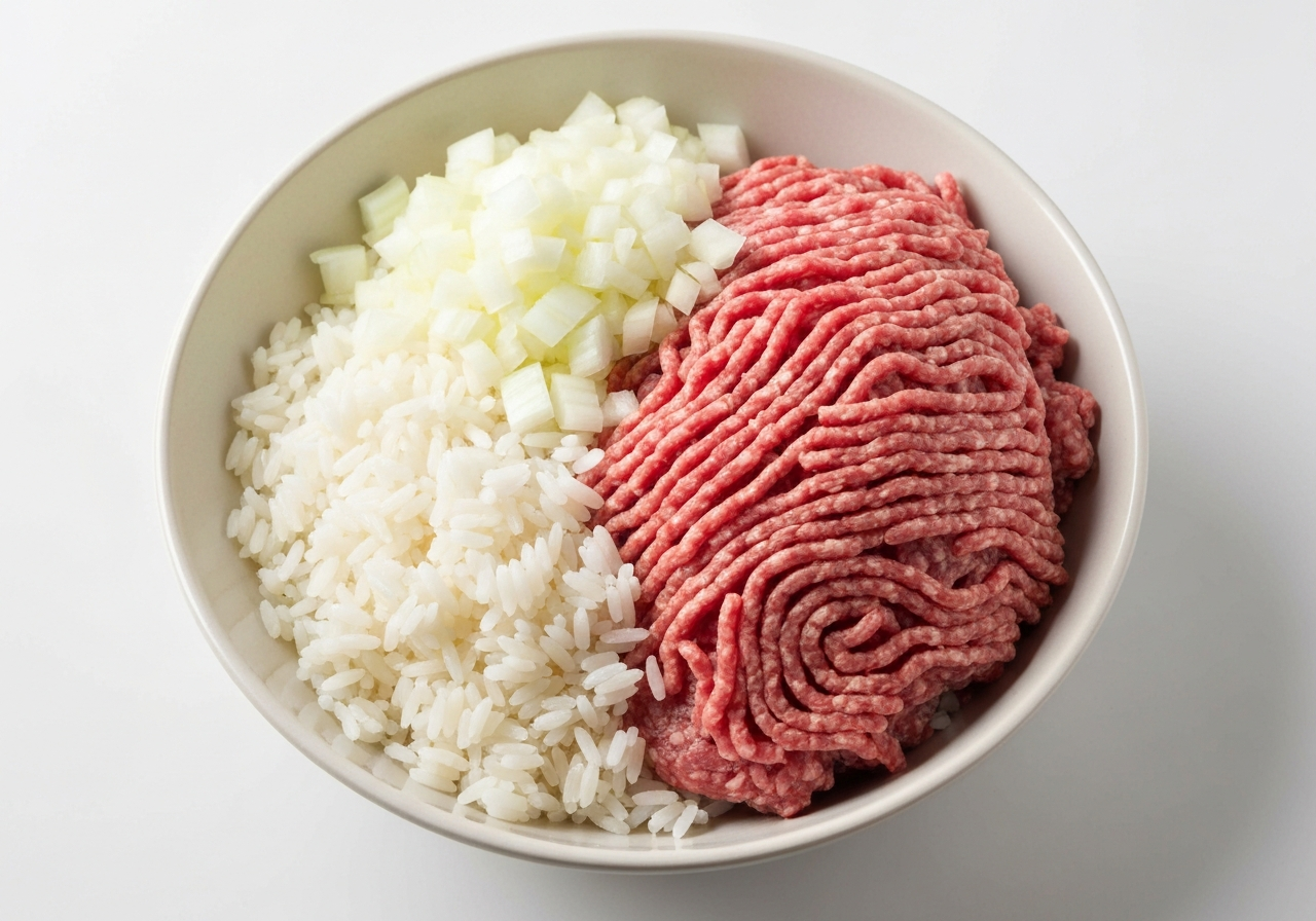 1. The Basic Prep Ground Beef & Rice